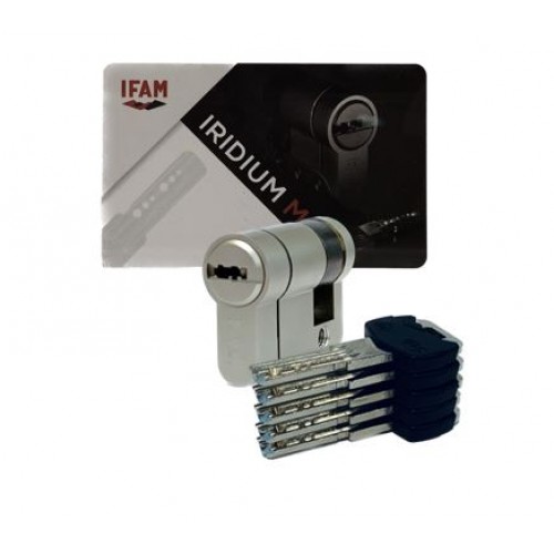 CILINDRO IRIDIUM M IRM1030NR - 10 x 30 - NÍQUEL - MEDIO CILINDRO CON LENGÜETA REGULABLE